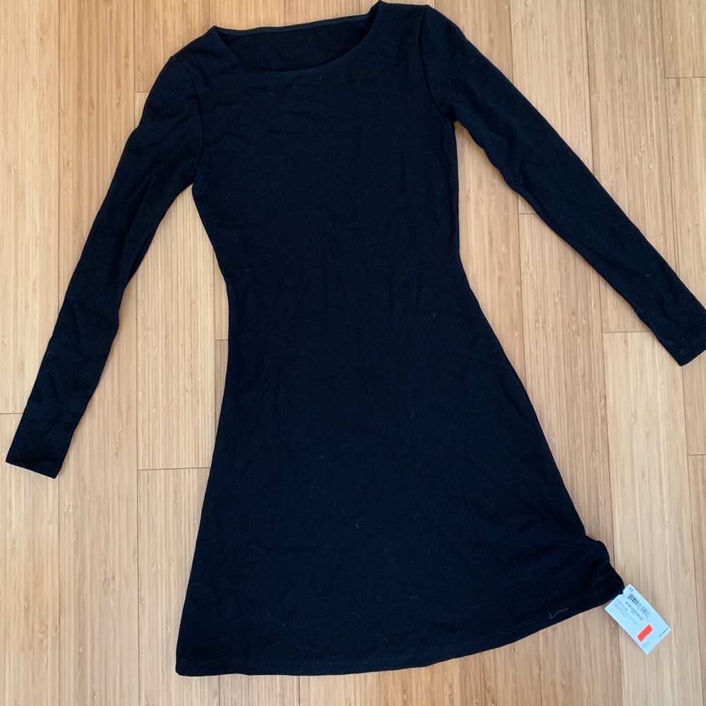 American Apparel Long Sleeve Ponte Mini Dress